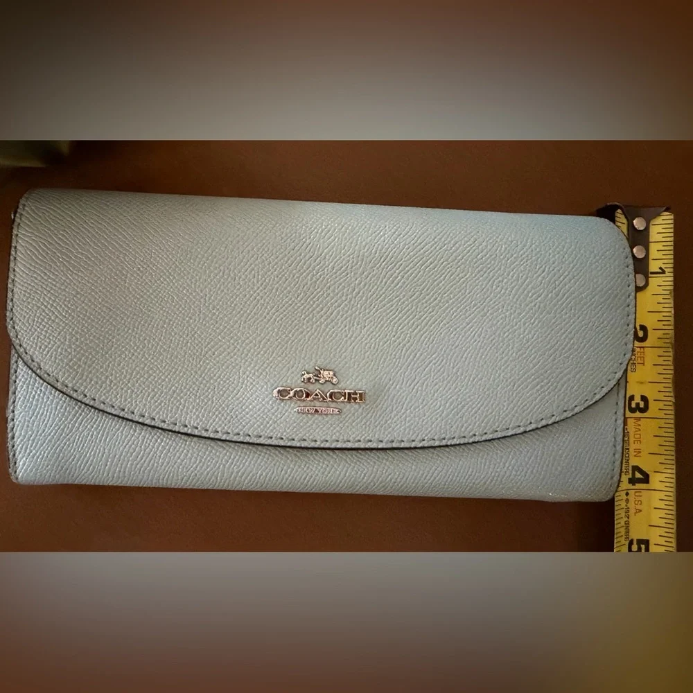 **SALE**Coach Light Blue Women's Wallet - Picture 12 of 13